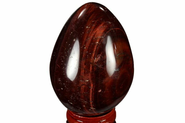 Polished Red Tiger's Eye Egg - South Africa #115438